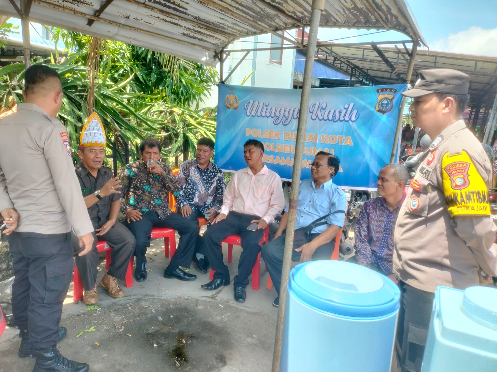 Unit Binmas dan Bhabinkamtibmas Polsek Dumai Kota Secara Rutin laksanakan Giat Minggu kasih